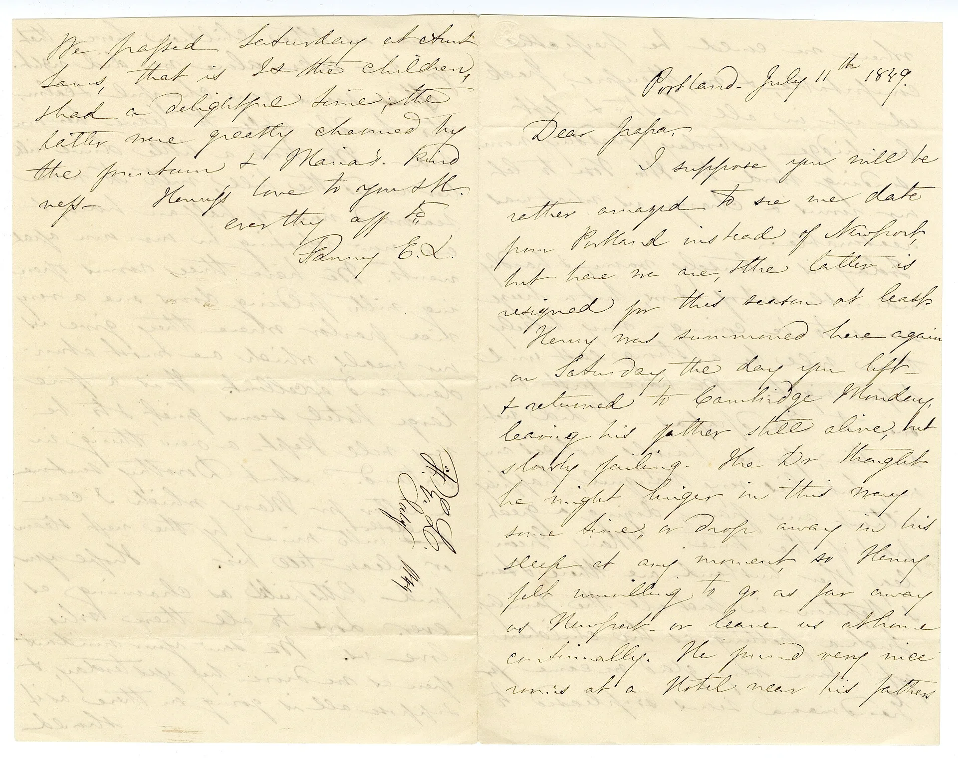 Manuscript letter Archives Number: 1011/002.001-019#011 Portland- July 11th 1849. Dear papa, I suppose you will be rather amazed to see me date from Portland instead of Newport, but here we are, & the latter is resigned for this season at least- Henry was summoned here again on Saturday, the day you. Magazine Fact-Checking: Source, Date and Disclosure Checks
