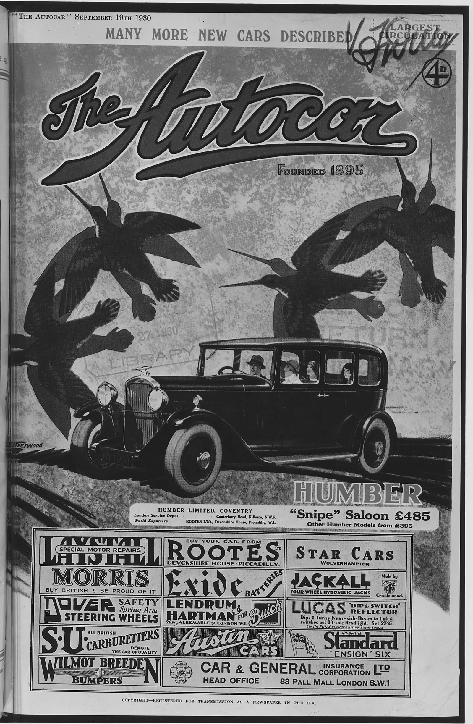 Scope and content: Magazine advertisements, primarily from theThe Autocar (United Kingdom), but also from the Motor (United Kingdom), The light Car (United Kingdom), Omnia (France). Case study: restructuring a fictional magazine feature
