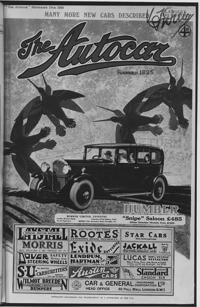 Scope and content: Magazine advertisements, primarily from theThe Autocar (United Kingdom), but also from the Motor (United Kingdom), The light Car (United Kingdom), Omnia (France). Case study: restructuring a fictional magazine feature