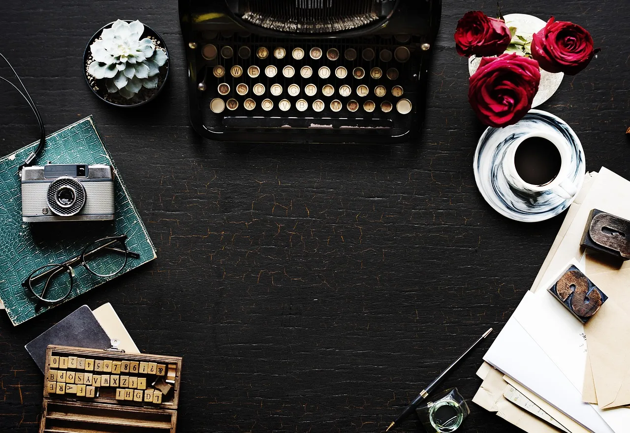 alphabets, ancient, author, data, document, editorial, information, keyboard, machine, message, nobody, old fashioned, papers, plant, publish, retro, roses, story, style, type, typescript, typewriter, vintage, wooden table, work, writer. Magazine editorial style guide: a staged plan from ruling sheet to house book
