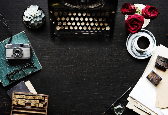alphabets, ancient, author, data, document, editorial, information, keyboard, machine, message, nobody, old fashioned, papers, plant, publish, retro, roses, story, style, type, typescript, typewriter, vintage, wooden table, work, writer. Magazine editorial style guide: a staged plan from ruling sheet to house book